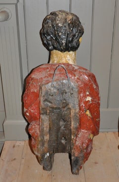 Carved 19th Century English Ship's Figurehead of a Classical Male