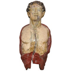 Carved 19th Century English Ship's Figurehead of a Classical Male