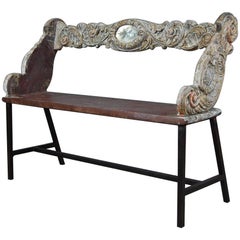 Carved 19th Century Fairground Carousel Seat