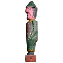 Carved 19th Century French Jeu De Massacre Fairground Figure