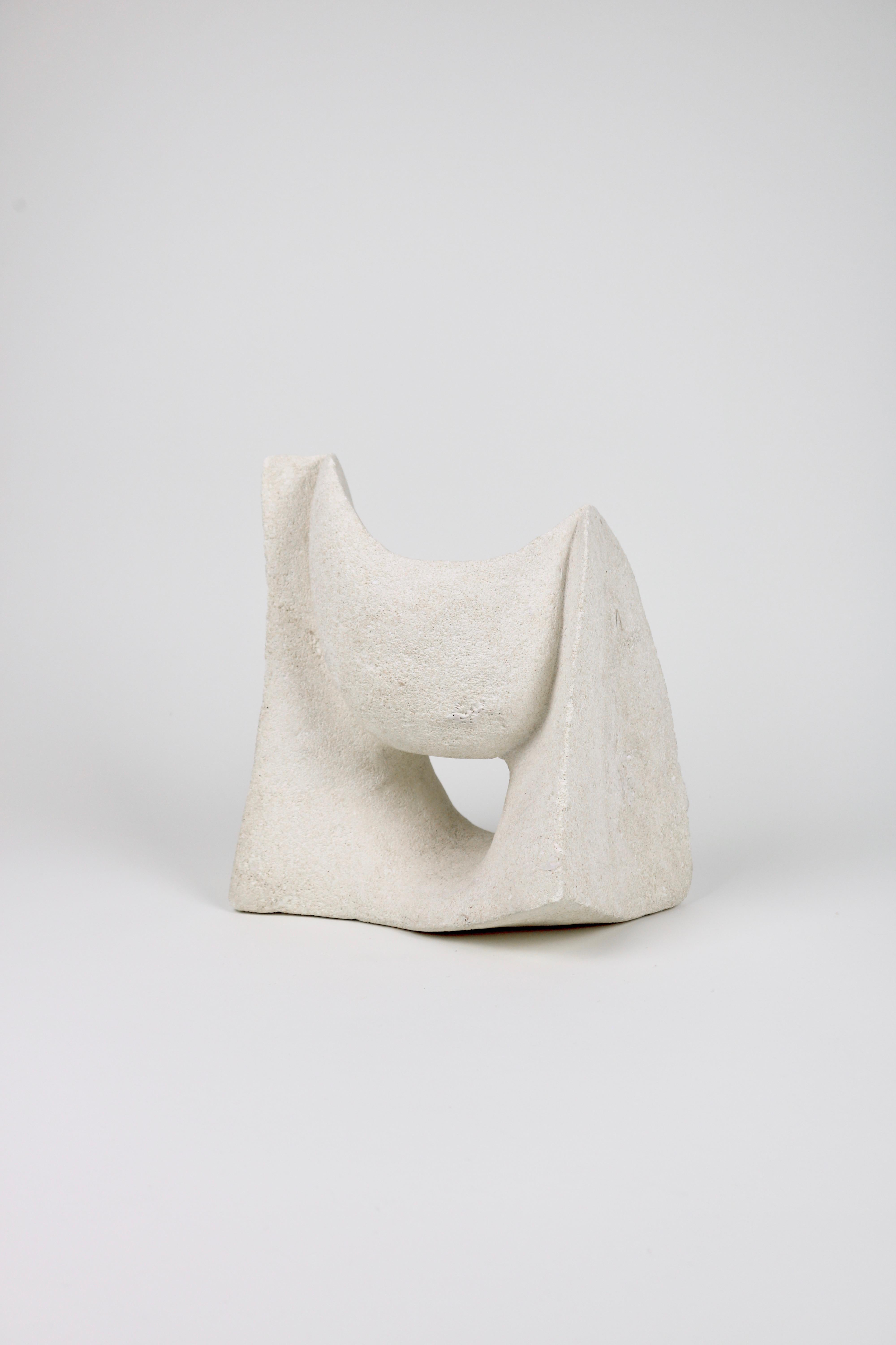 Carved Abstract Sculpture in Lightweight Concrete In Good Condition In Leeds, GB