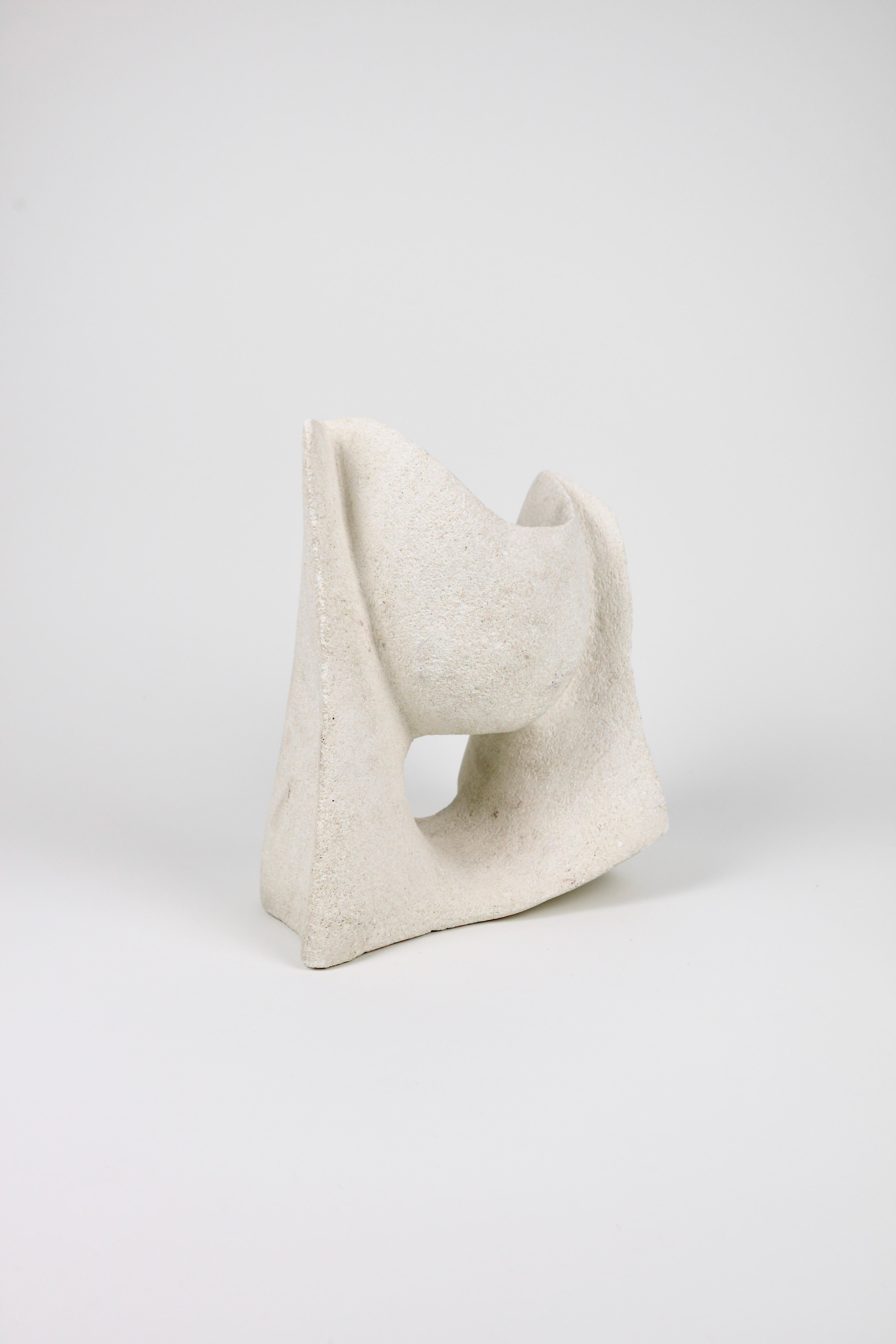 20th Century Carved Abstract Sculpture in Lightweight Concrete