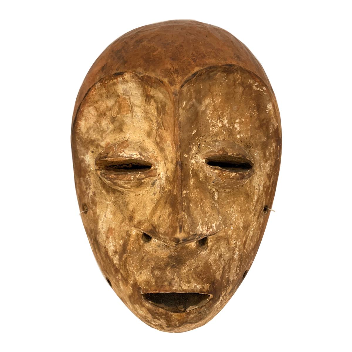 Asian Hand Carved Wooden Mask For Sale at 1stDibs