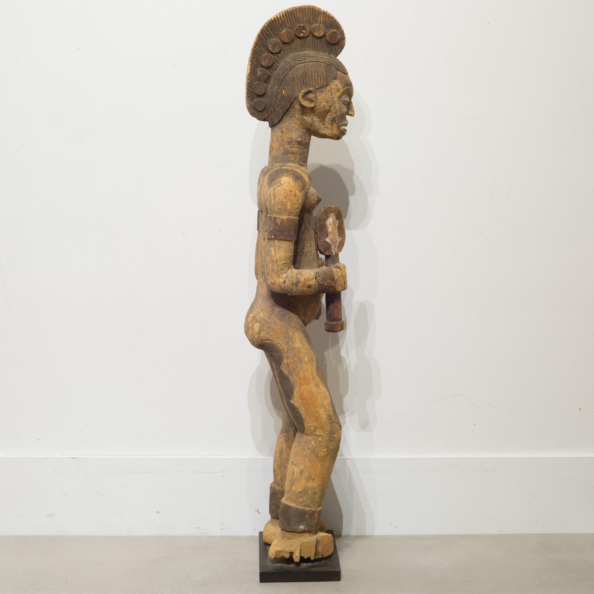 Hand-Carved Carved African Igbo Standing Figure