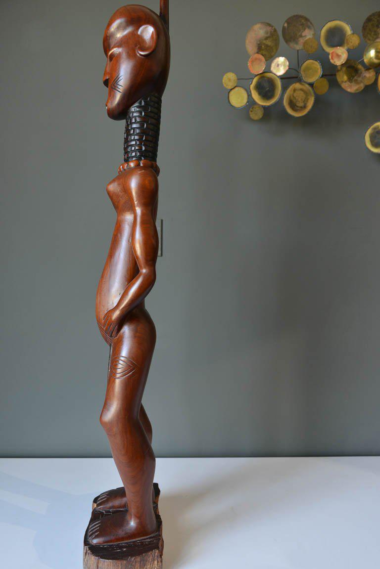 Carved African Male Statue, Kenya, circa 1967 1