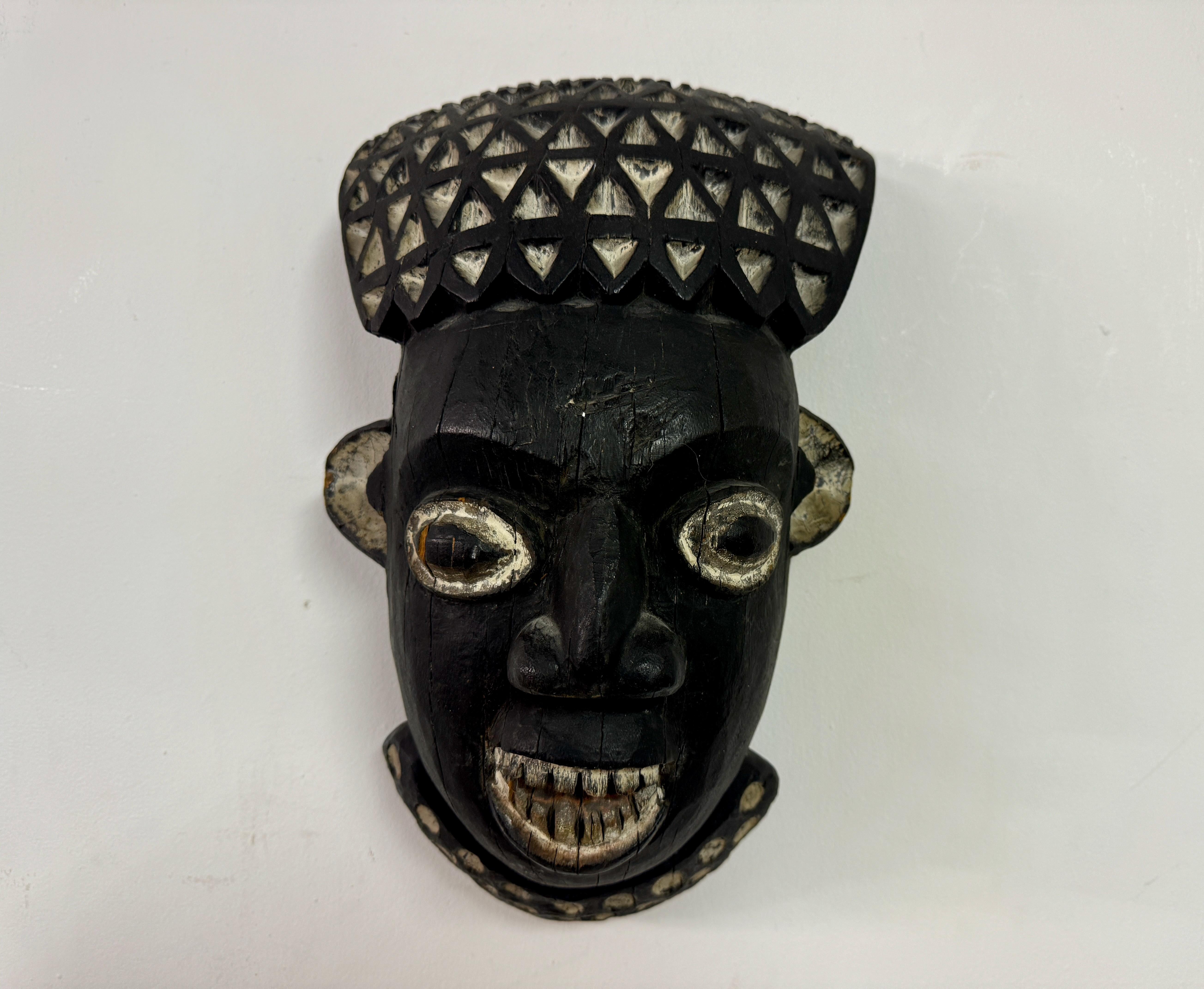 Tribal Carved African Mask For Sale