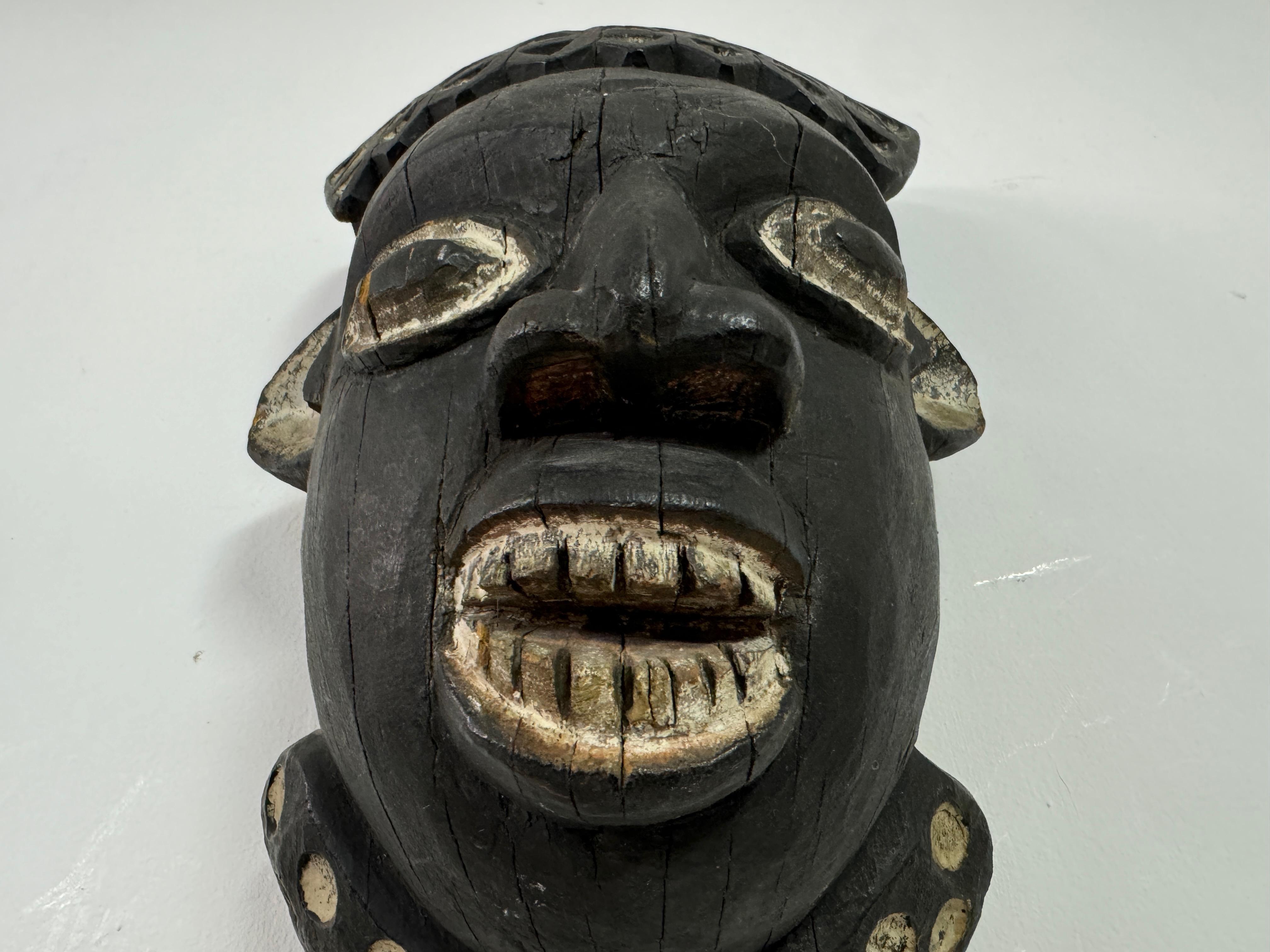 20th Century Carved African Mask For Sale