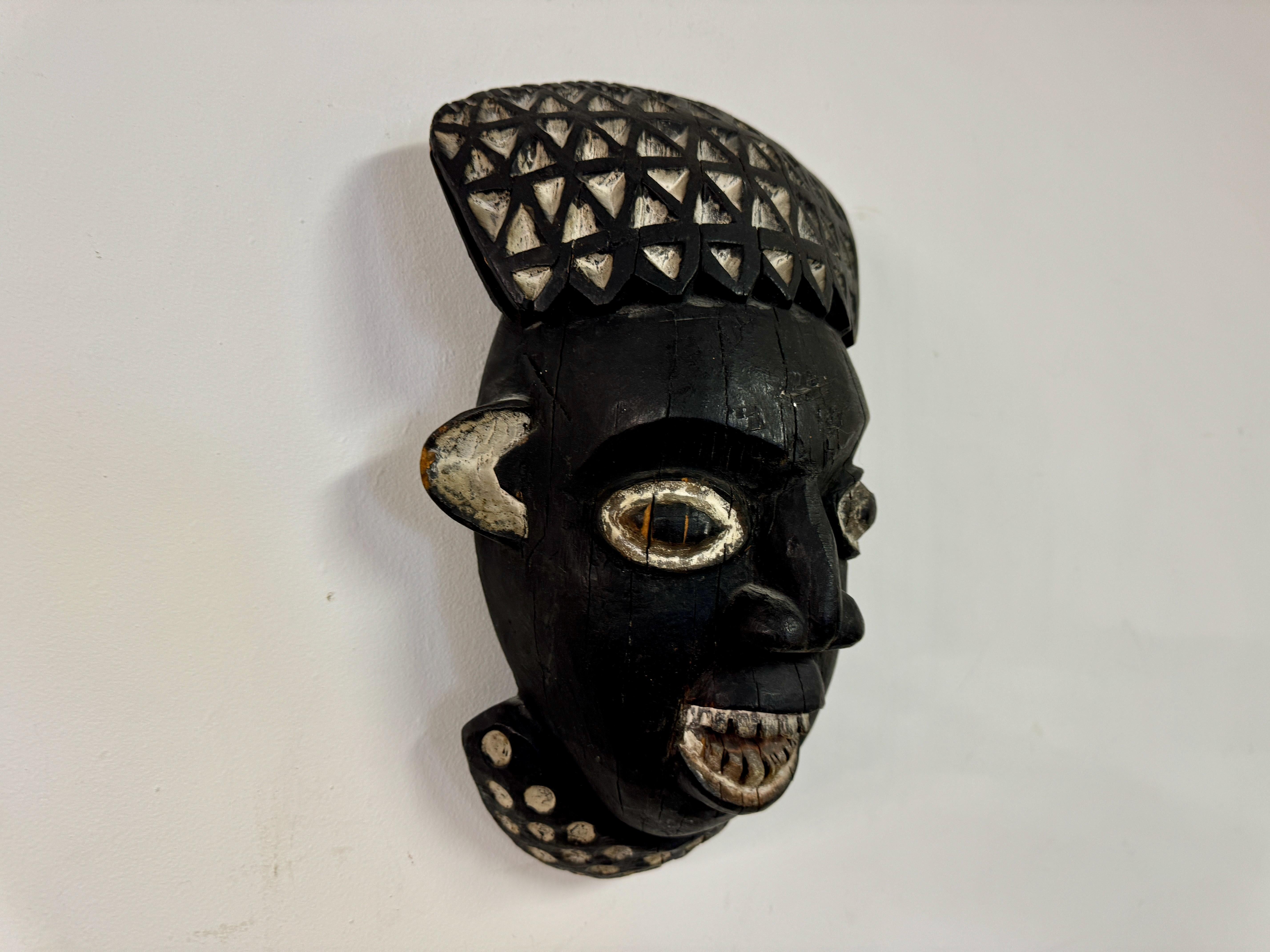 Carved African Mask For Sale 1