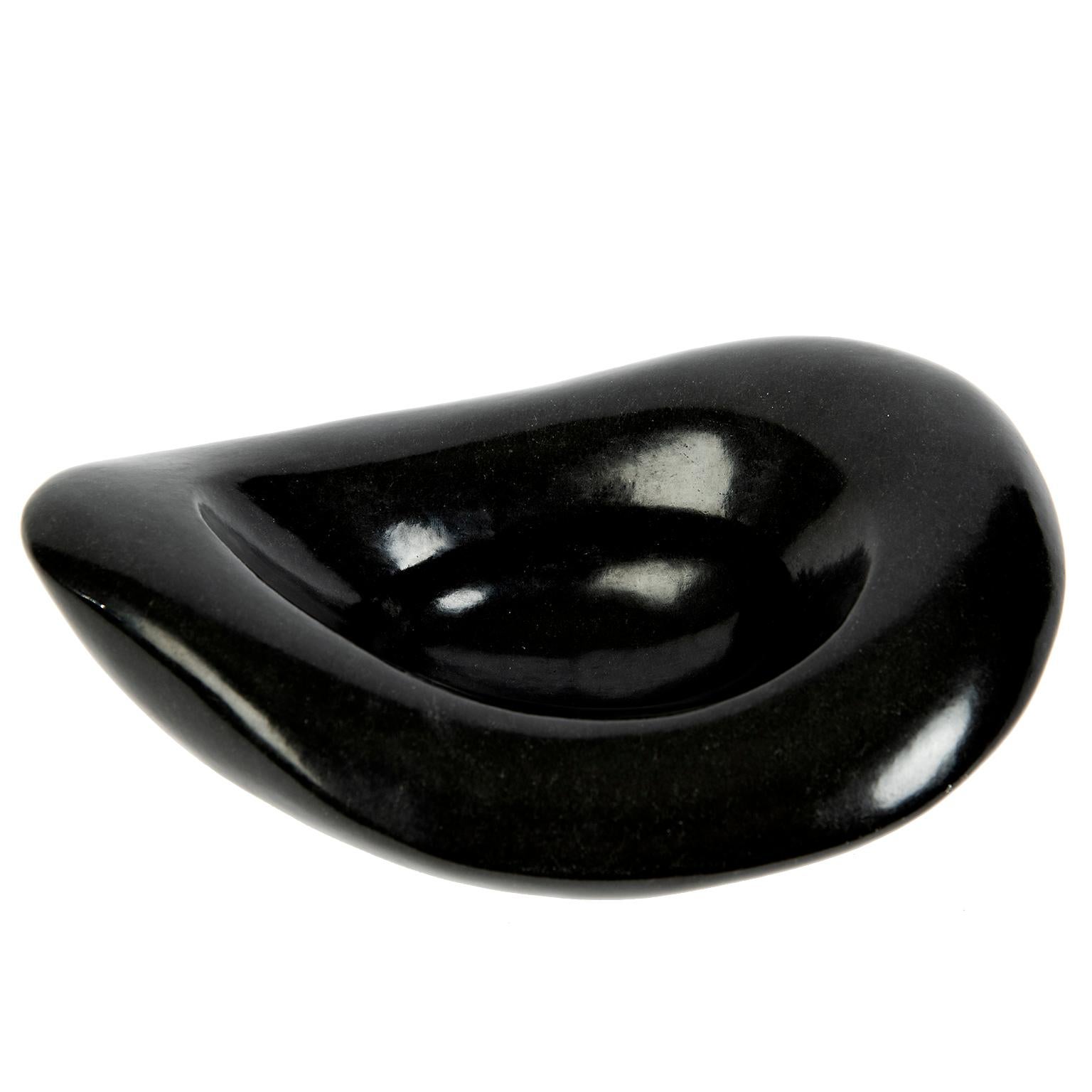 Contemporary Carved African Stone Bowl in the Style of Georges Jouves
