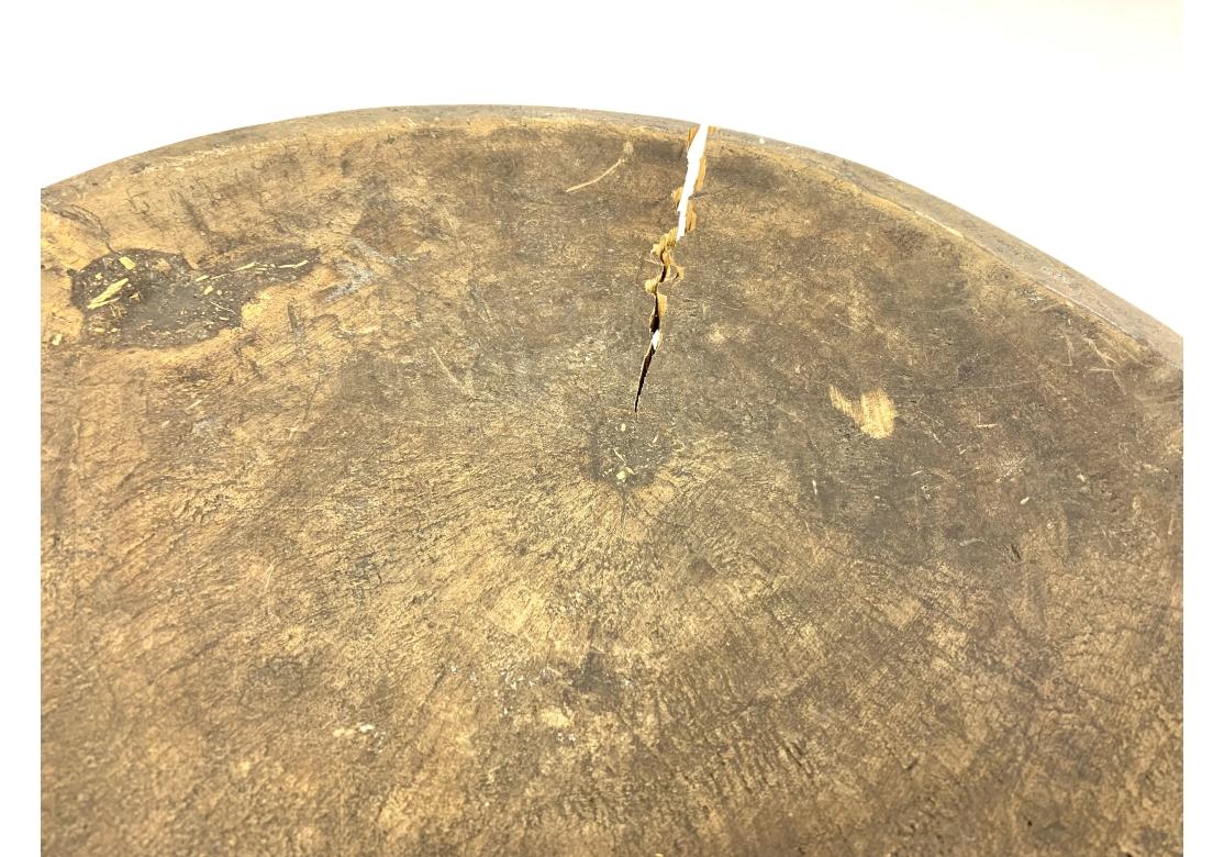 Carved African Stool/ Baga Tribe In Distressed Condition For Sale In Bridgeport, CT