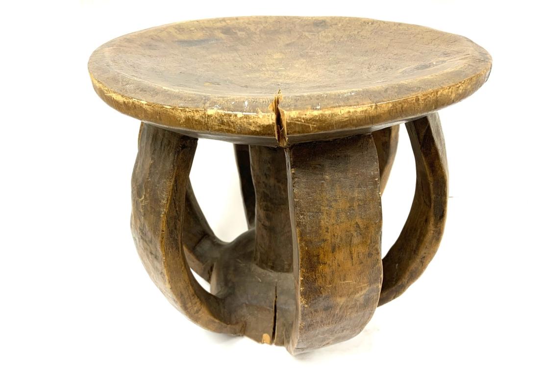 Carved African Stool/ Baga Tribe For Sale 2