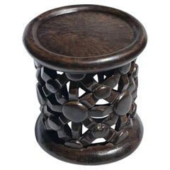 Carved African Wooden Stool Or Cocktail Table, Cameroon, Africa, 1950s