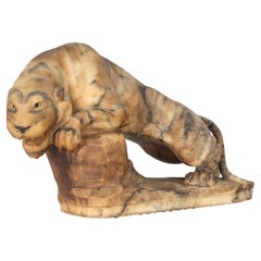 Carved Alabaster Animal Sculpture