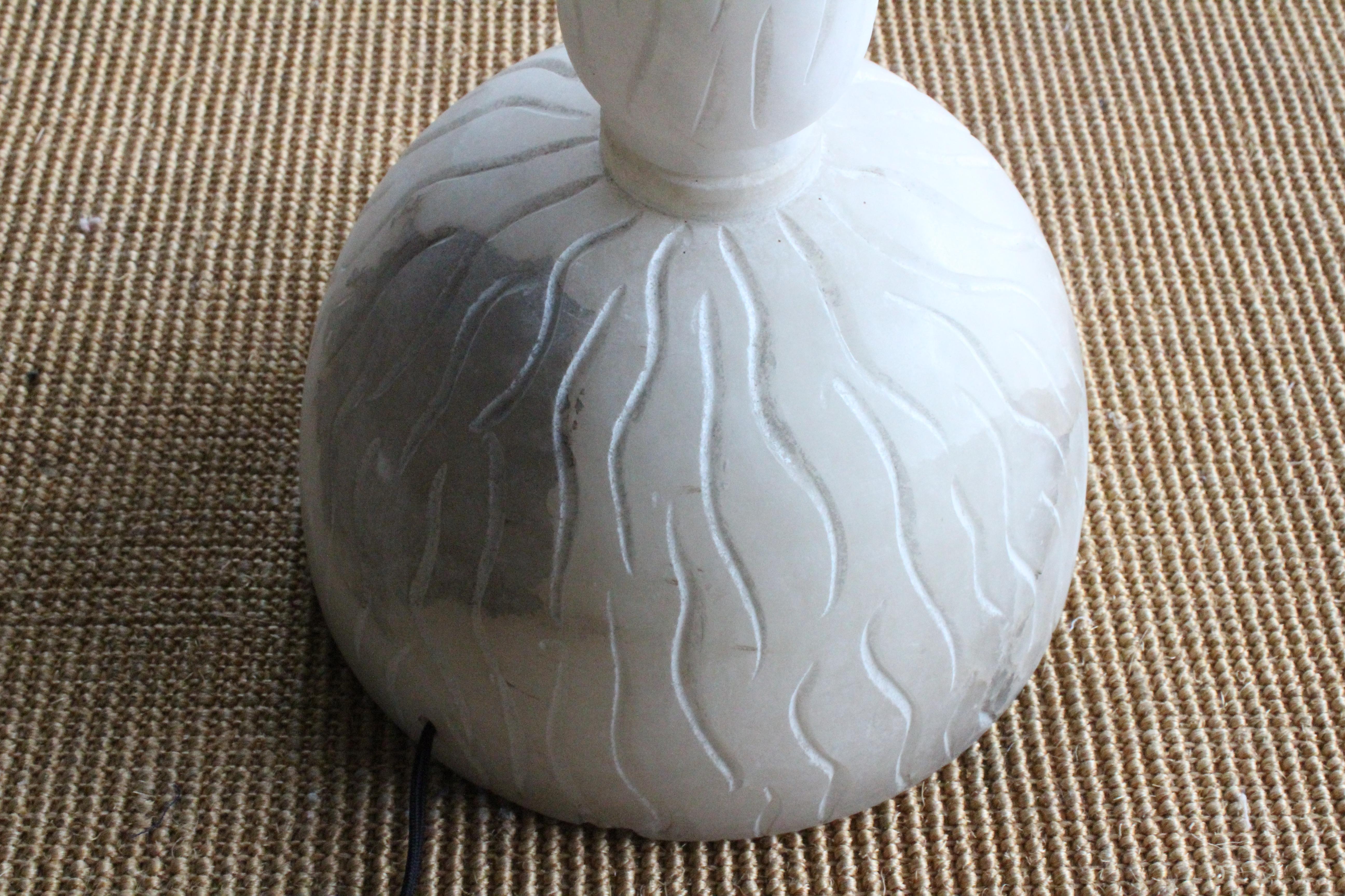 Carved Alabaster Floor Lamp, Italy, 1970s 1