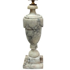 Carved Alabaster Lamp