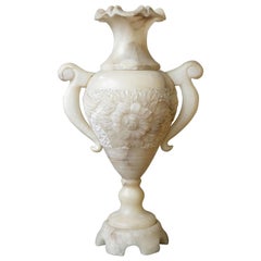 Carved Alabaster Lamp