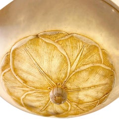 Carved Alabaster Light Fixture