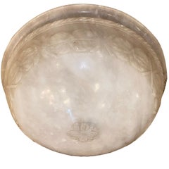 Lámpara de alabastro tallado