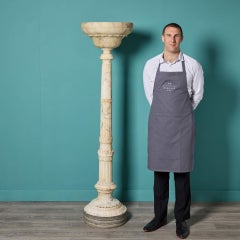 Carved Alabaster Marble Standard Lamp
