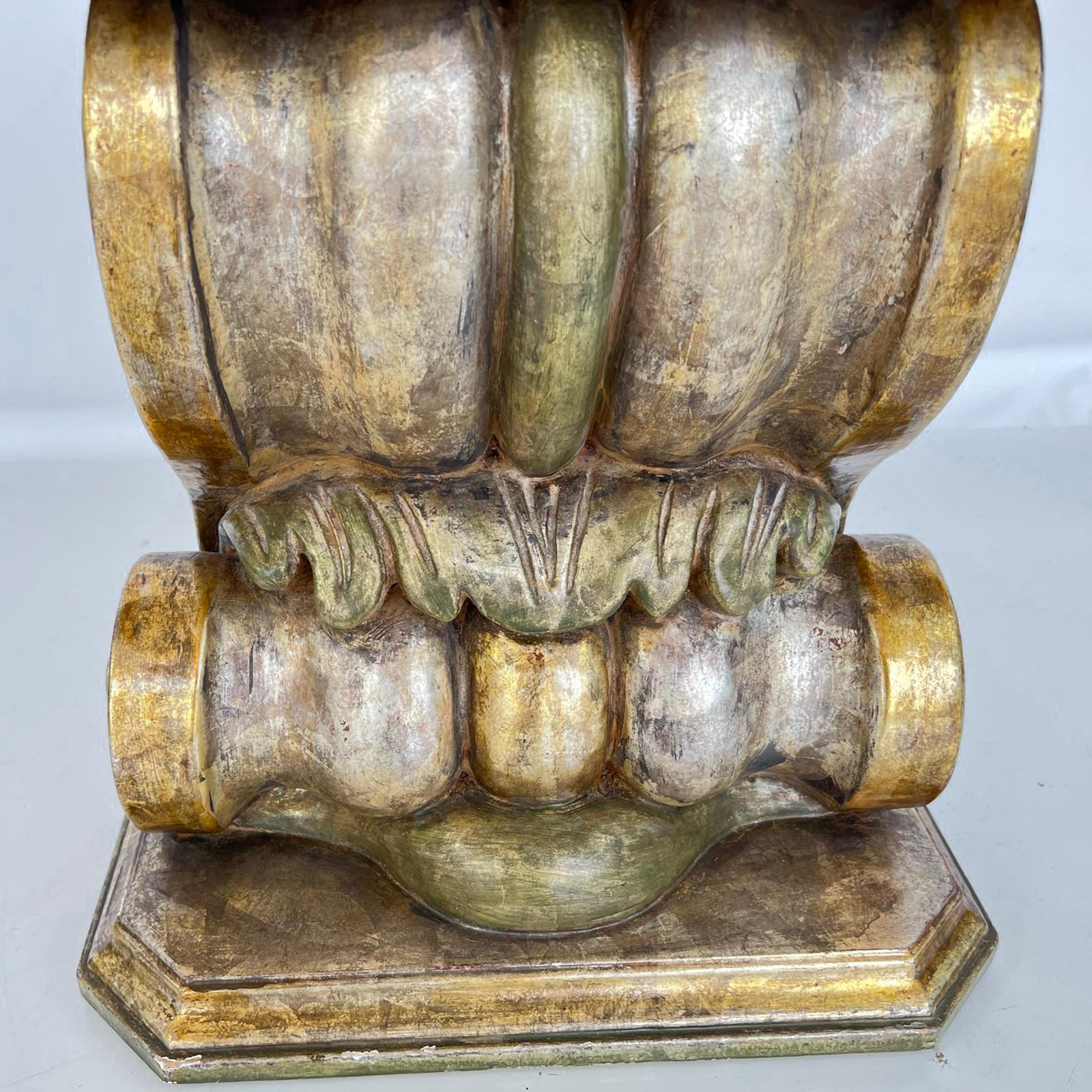Wood Carved and Gilded Classical-form Corbel Side Table For Sale