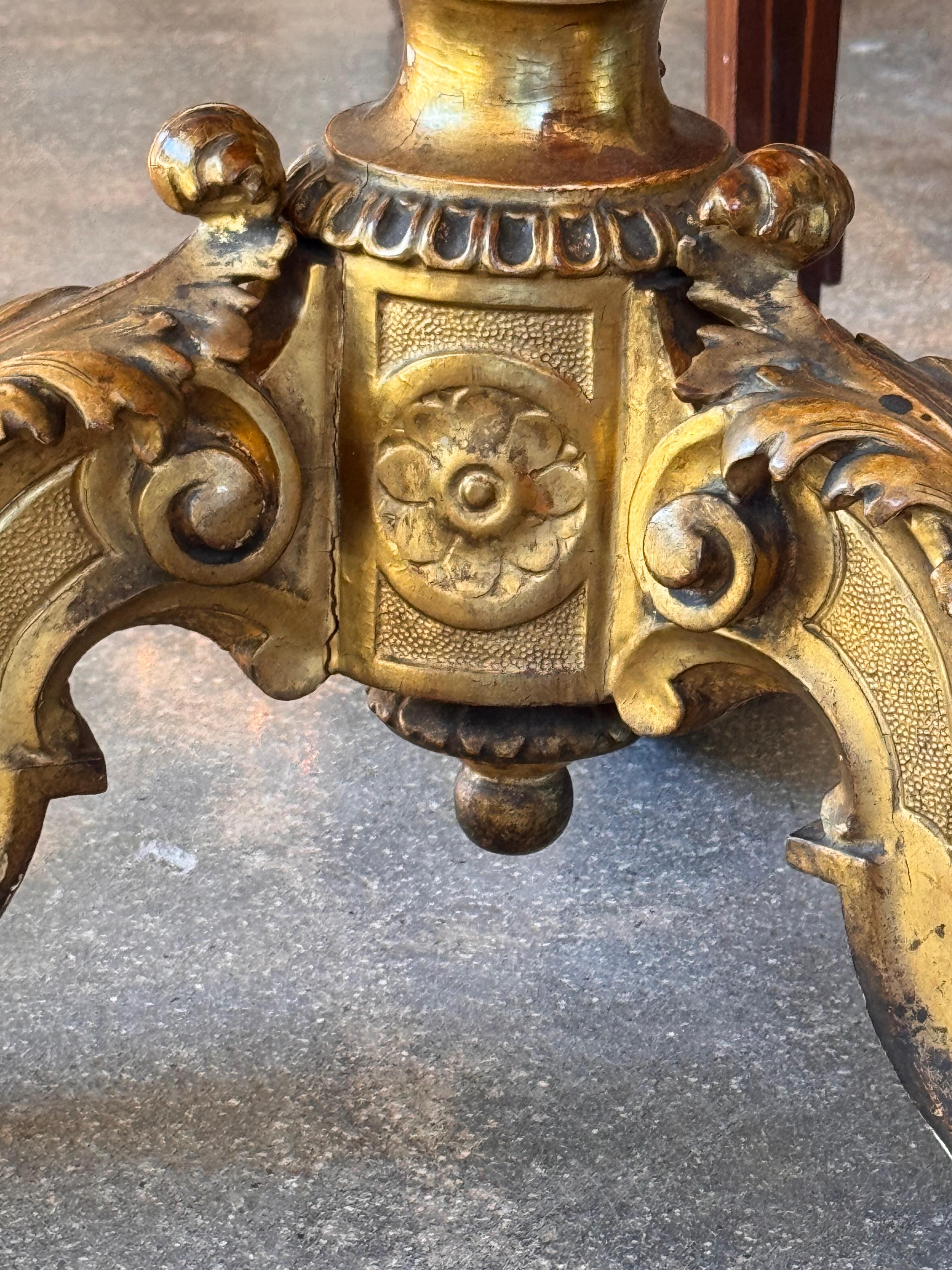 Carved and Gilded Side Table 4