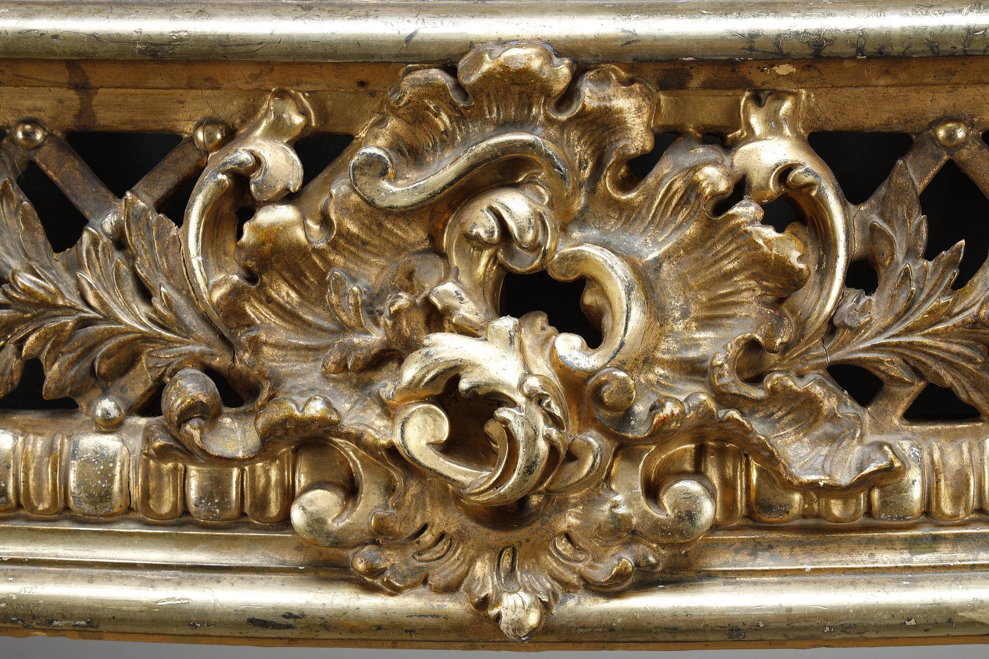 Jardinière en bois sculpté et doré, style Louis XV en vente 9
