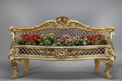 Carved and gilded wood jardinière, Louis XV Style