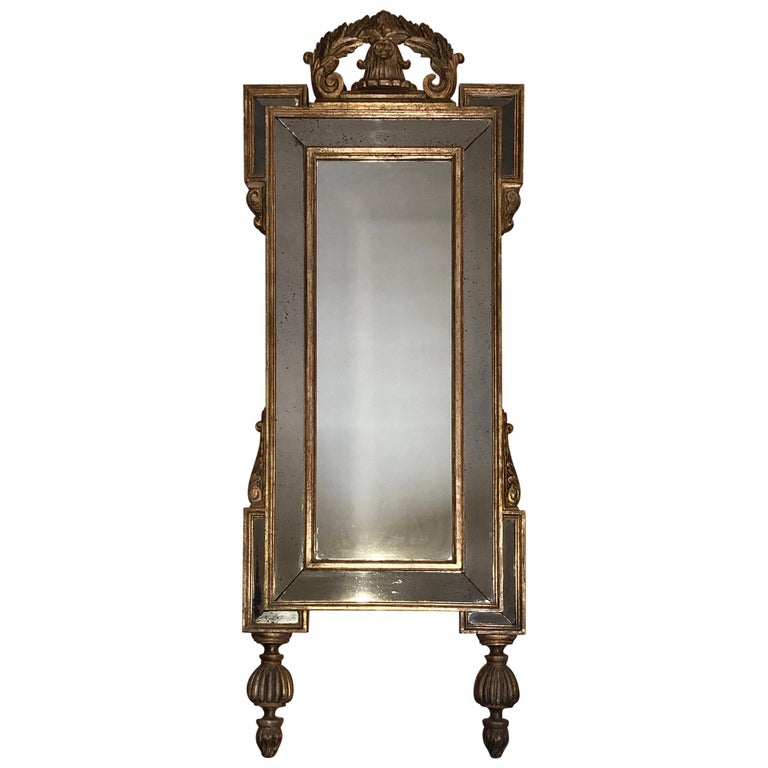 Carved and Gilt Regency Mirror For Sale