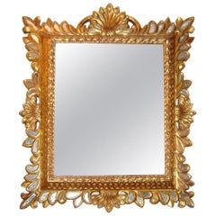 Antique Carved and Gilt Wood Mirror