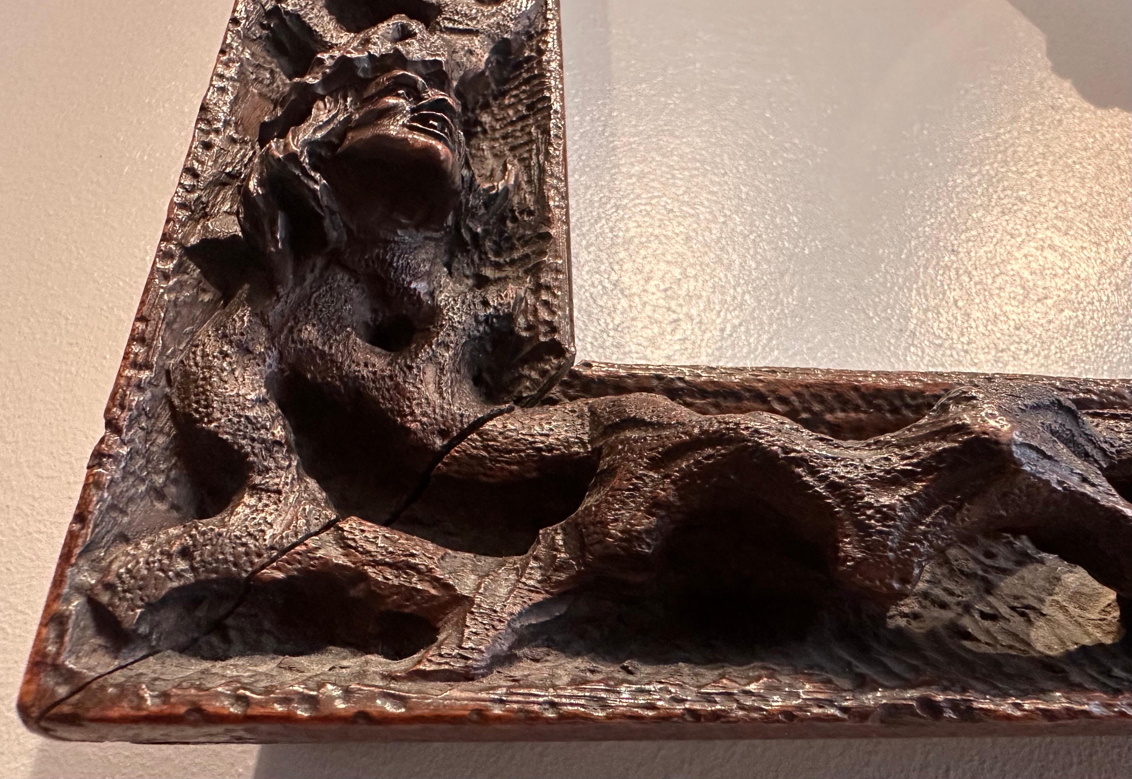 Carved and Openwork Wooden Frame, Austria, Early 19th C. For Sale 6