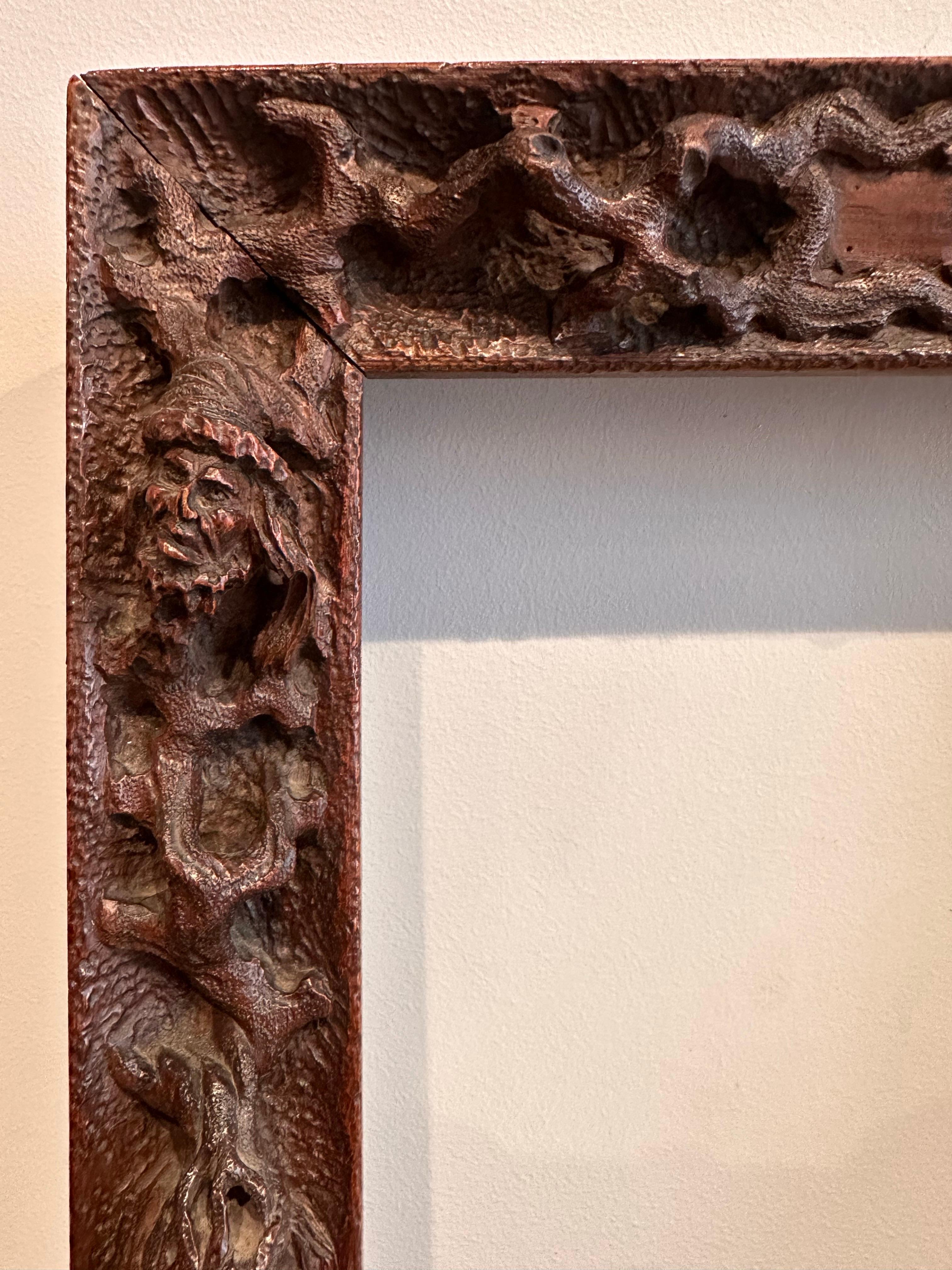 Austrian Carved and Openwork Wooden Frame, Austria, Early 19th C. For Sale