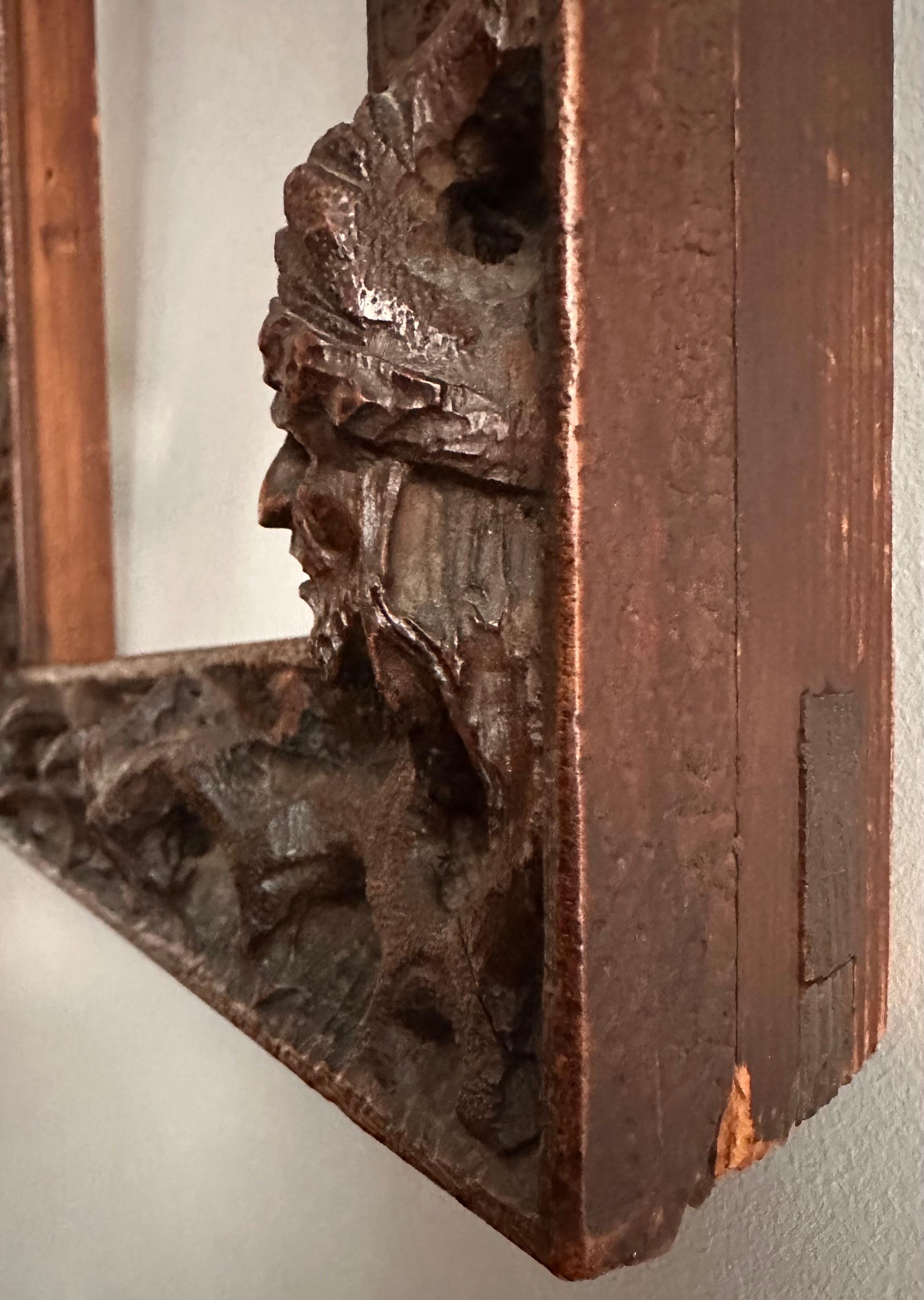 Carved and Openwork Wooden Frame, Austria, Early 19th C. For Sale 3