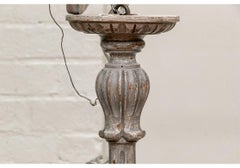 Geschnitzt und Farbe dekoriert Holz Sechs Licht Kronleuchter