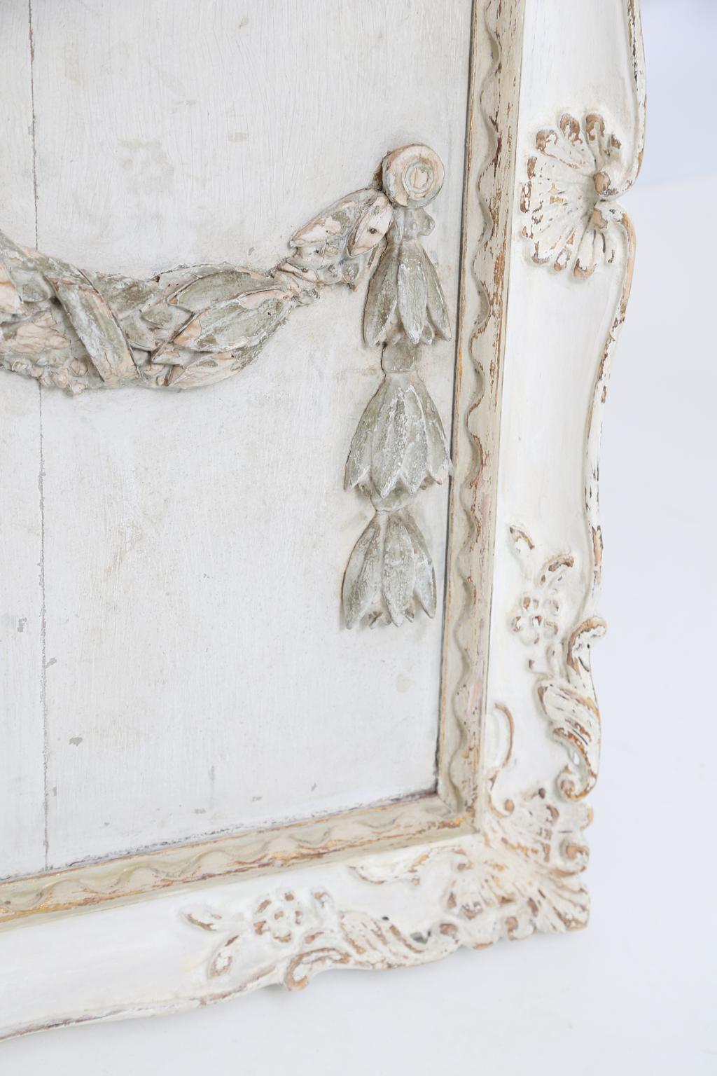Carved and Painted 18th Century Framed Fragment In Distressed Condition In West Palm Beach, FL