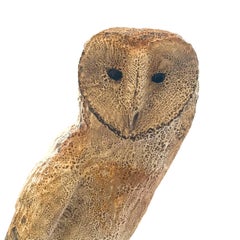 Carved and Painted Barn Owl