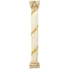 Carved and Painted Column