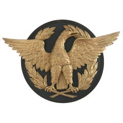 Carved and Painted Eagle Roundel