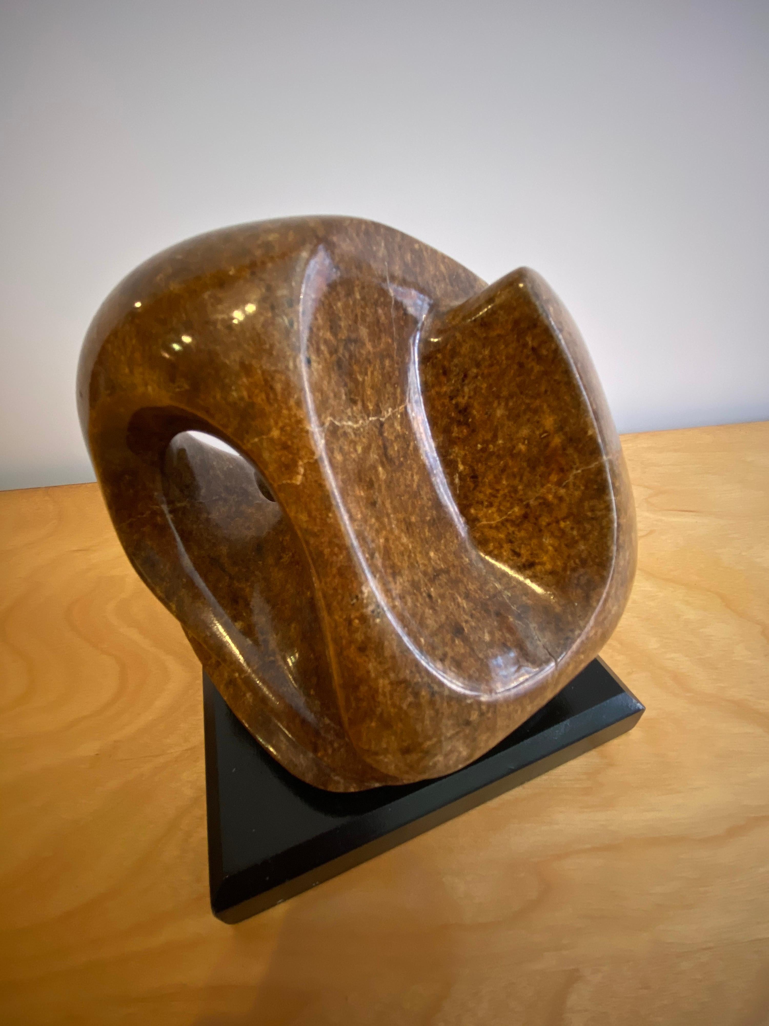 Mid-Century Modern Carved and Polished Stone Sculpture