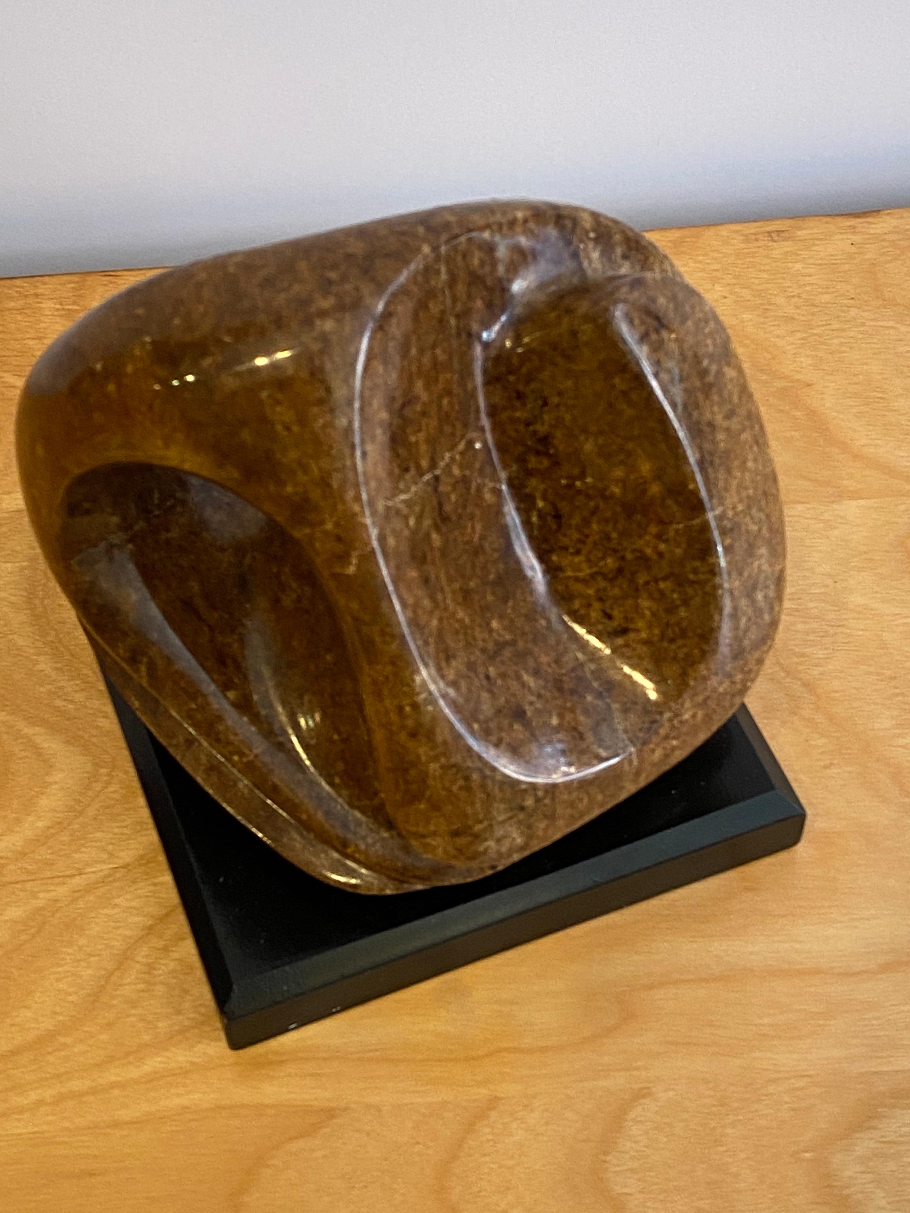 American Carved and Polished Stone Sculpture