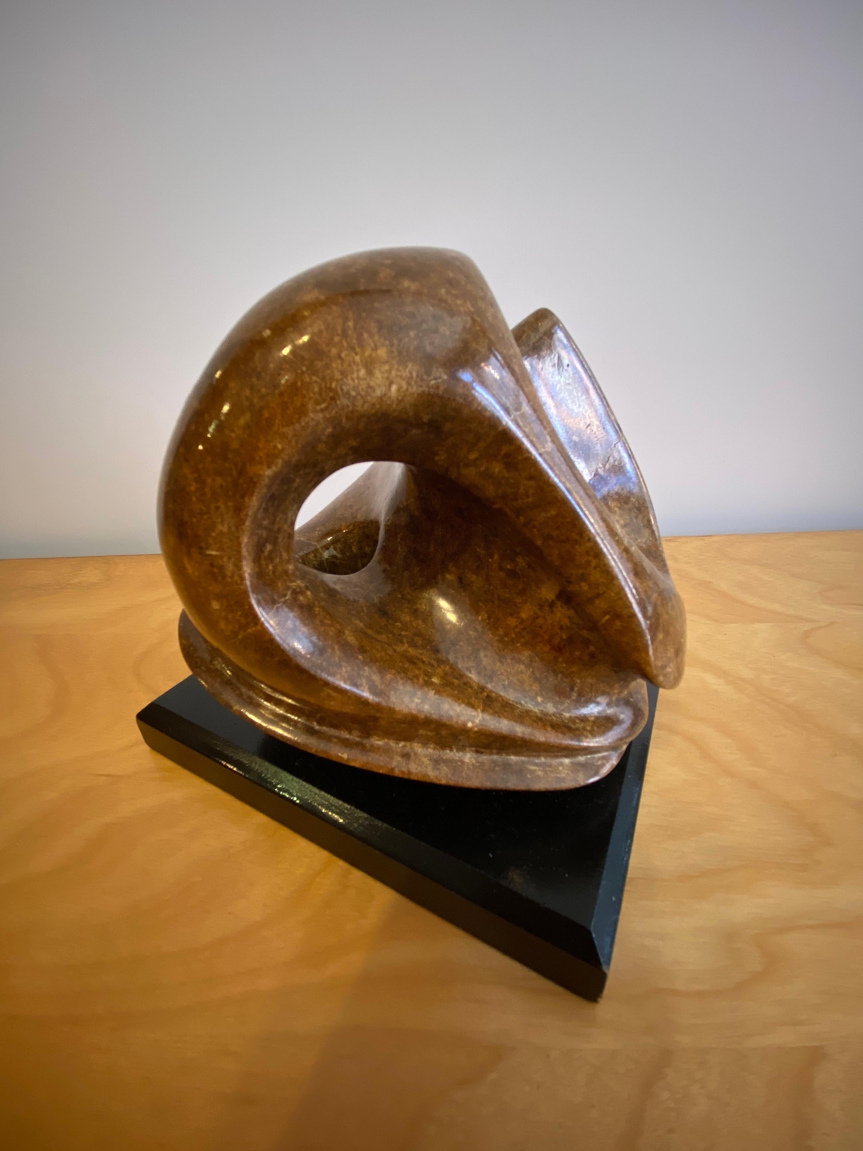 Carved and Polished Stone Sculpture In Good Condition In Philadelphia, PA