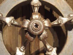 Carved and Silver Gilt Italian Bed Crown