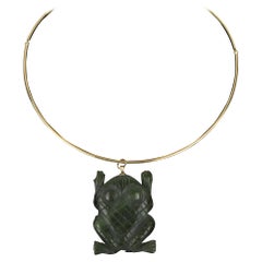Carved Antique Jade Pendant