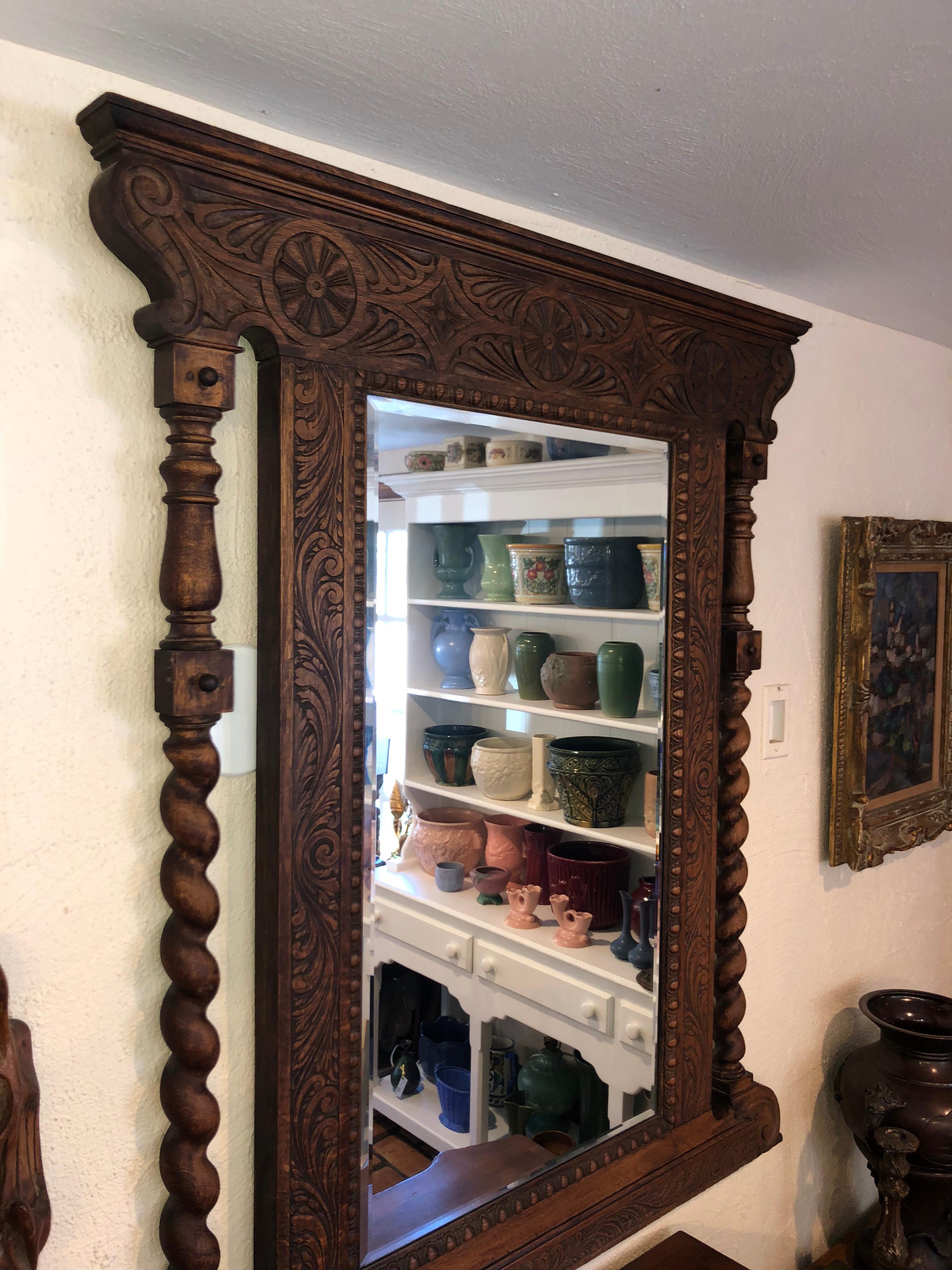 antique oak mirrors