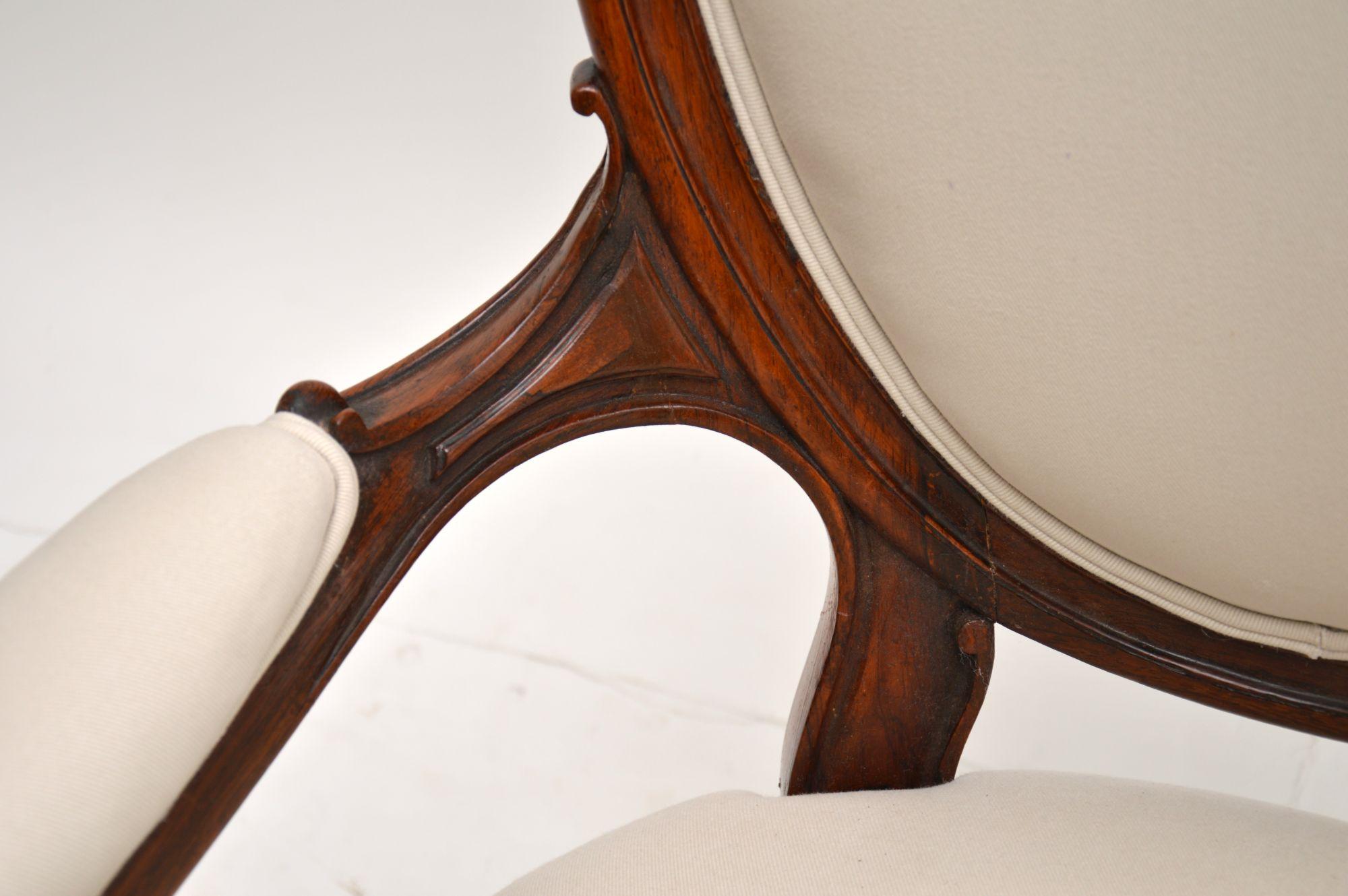 Carved Antique Victorian Armchair 2