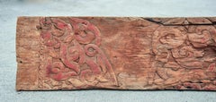 Carved Architectural Beam, Dayak, Borneo Longhouse, Mid-20th Century