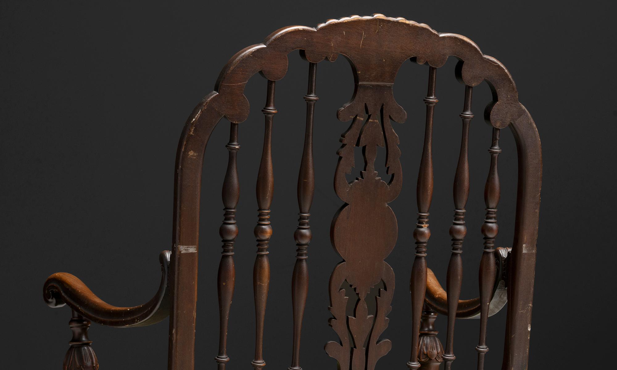 Poltrona intagliata, Inghilterra, 1890 circa in vendita 2