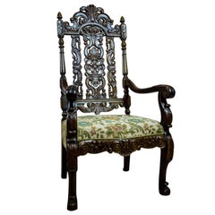 Carved Armchair-Throne from the Interwar Period