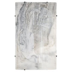 Carved Bas-relief, Carerra Marble, Italian, circa 1960