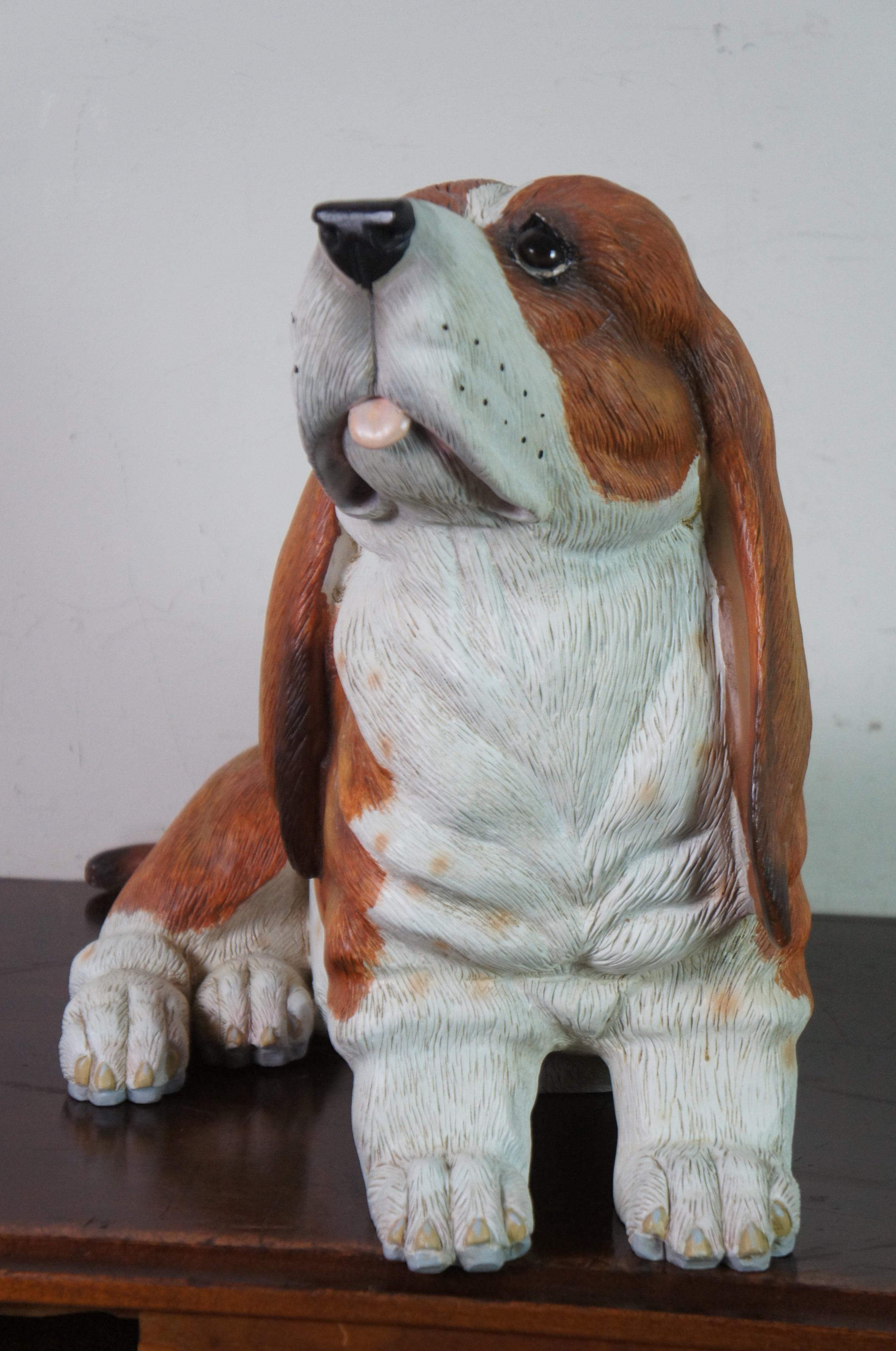 life size basset hound statue