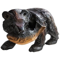 Antique Carved Bear, 20th Century